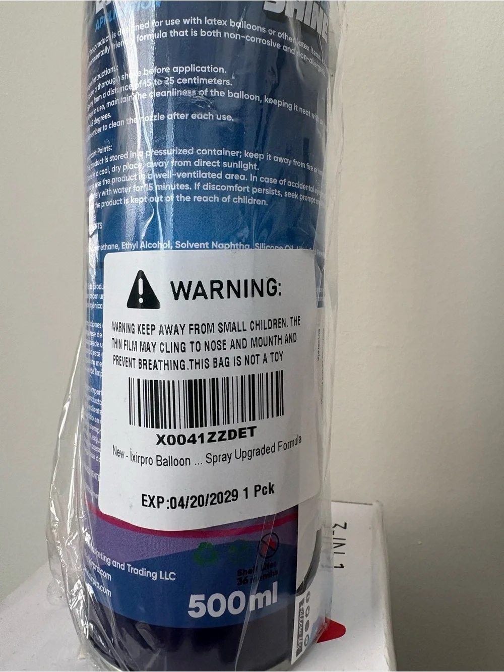 Balloon Shine Spray - Blue Gloss Finish